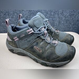 Keen Sneakers Womens 10 Steen Vented Hiking Gorpcore Trail Outdoor Gray Pink